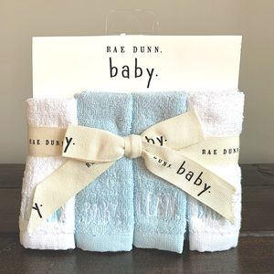 Rae Dunn BABY/CLEAN Washcloth set
